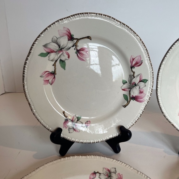 Homer Laughlin Dogwood Liberty Dessert/Bread & Butter Plates Set of 4 - Picture 2 of 15